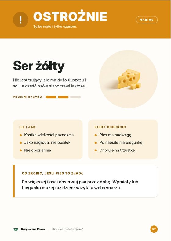 Strona poradnika: ser żółty, werdykt OSTROŻNIE